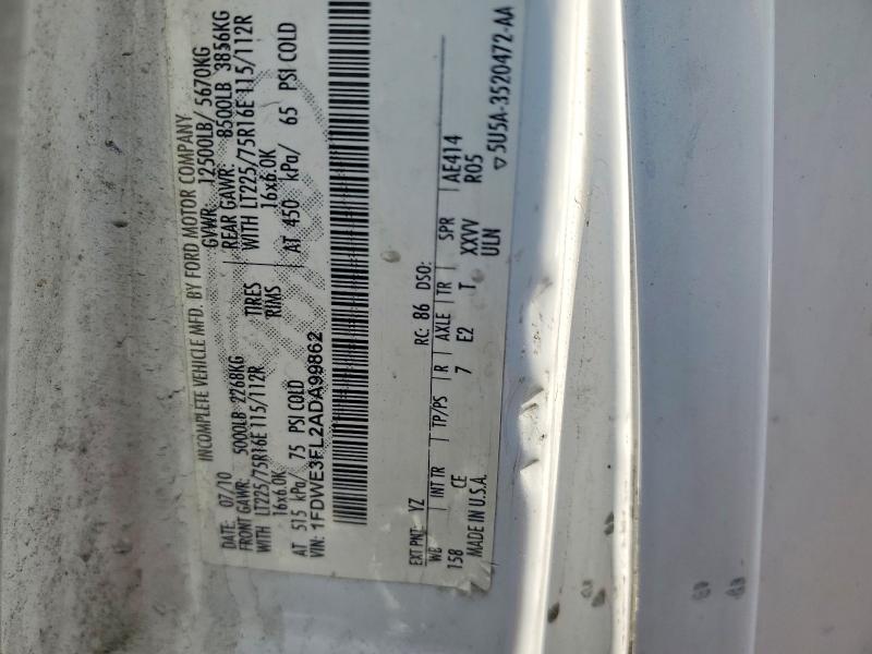 Aukcja sprzedaży 2010 Ford Econoline, vin: 1FDWE3FL2ADA99862, numer aukcji: 49509556