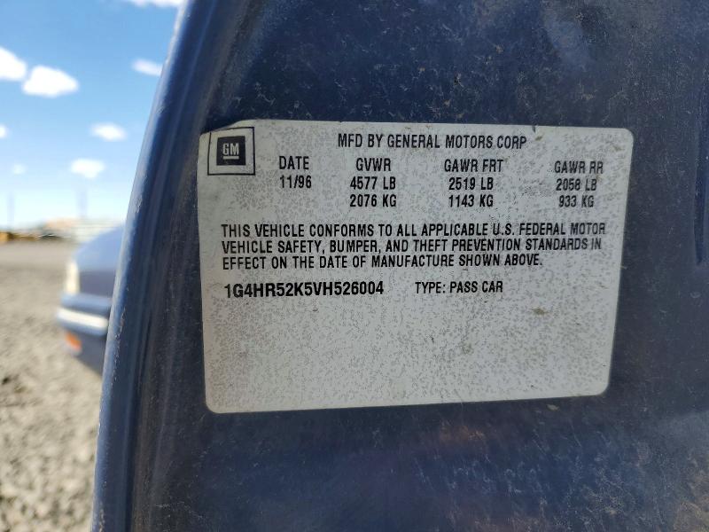 Aukcja sprzedaży 1997 Buick Lesabre, vin: 1G4HR52K5VH526004, numer aukcji: 50580456