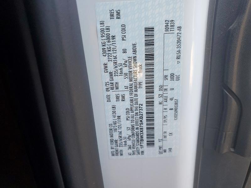 Продажа на аукционе авто 2025 Ford Transit, vin: 1FTBW3X87SKB27372, номер лота: 47421856