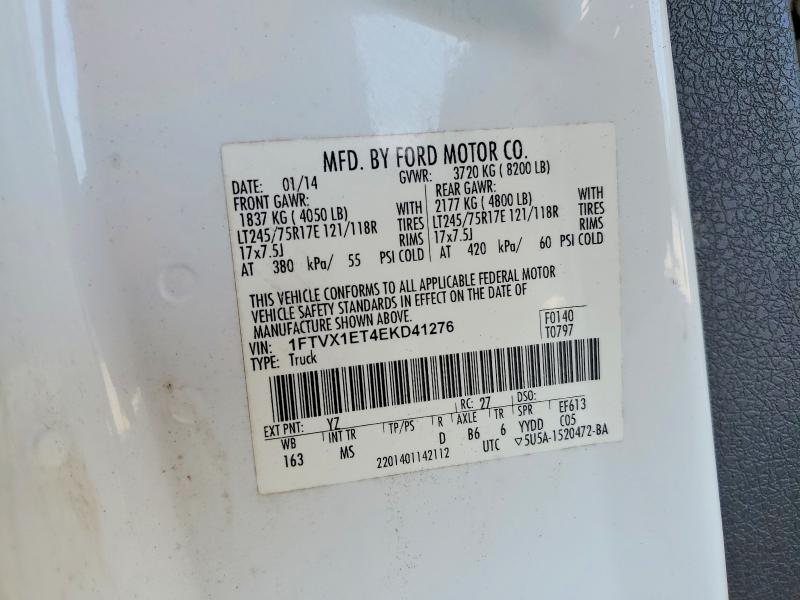 49091886 :رقم المزاد ، 1FTVX1ET4EKD41276 vin ، 2014 Ford F150 مزاد بيع