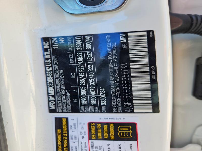 Aukcja sprzedaży 2025 Mercedes-benz Gls, vin: 4JGFF5KE3SB356699, numer aukcji: 51509666