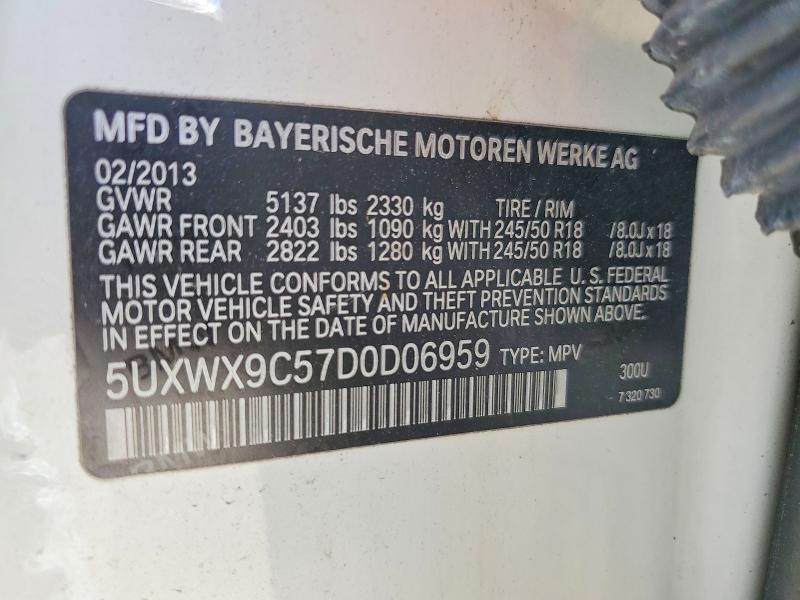 Aukcja sprzedaży 2013 Bmw X3, vin: 5UXWX9C57D0D06959, numer aukcji: 49653706