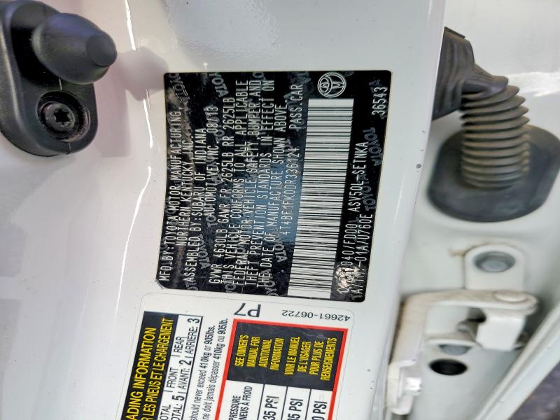 2013 Toyota Camry მანქანა იყიდება აუქციონზე, vin: 4T4BF1FK0DR336124, აუქციონის ნომერი: 50254756