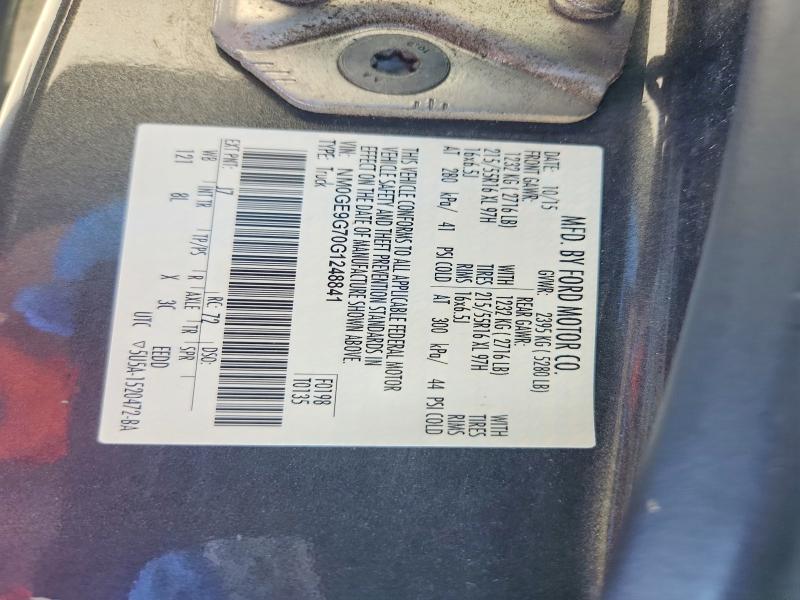 Aukcja sprzedaży 2016 Ford Connect Transit, vin: NM0GE9G70G1248841, numer aukcji: 49193696