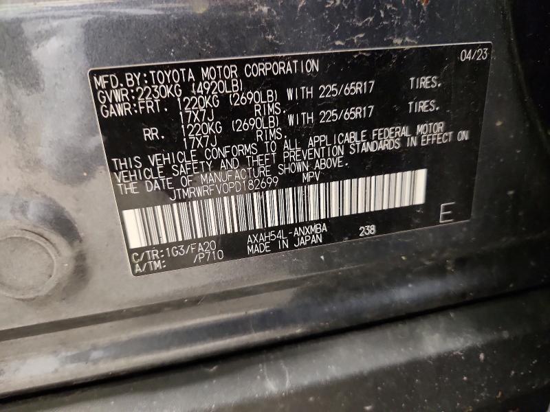 51626426 :رقم المزاد ، JTMRWRFV0PD182699 vin ، 2023 Toyota Rav4 Hybrid مزاد بيع