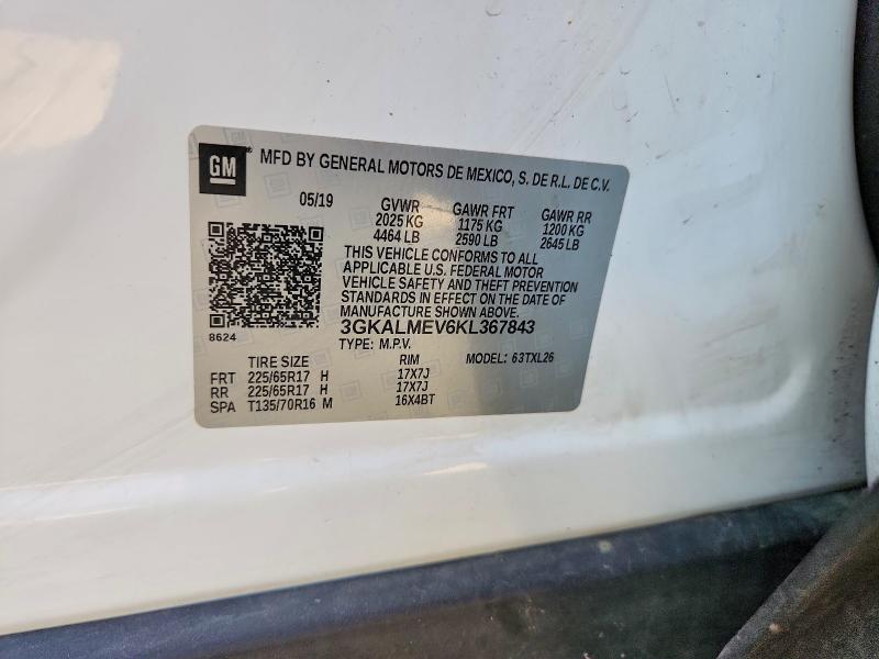 Aukcja sprzedaży 2019 Gmc Terrain, vin: 3GKALMEV6KL367843, numer aukcji: 49033196