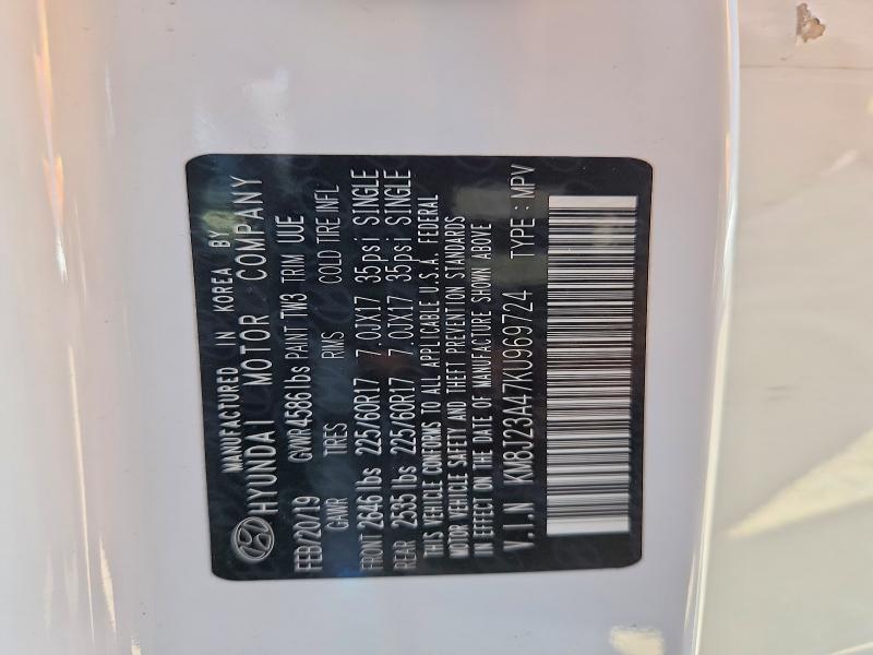 2019 Hyundai Tucson მანქანა იყიდება აუქციონზე, vin: KM8J23A47KU969724, აუქციონის ნომერი: 49220716