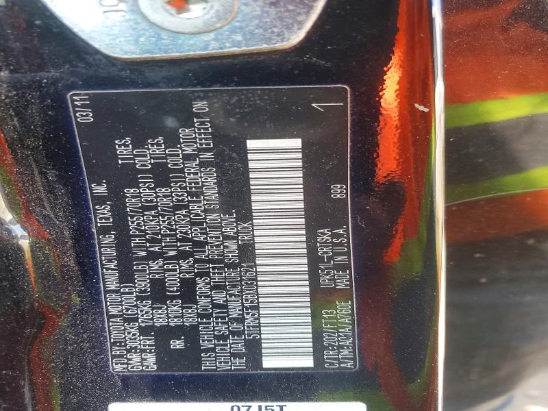 Aukcja sprzedaży 2011 Toyota Tundra, vin: 5TFRM5F15BX031621, numer aukcji: 51781906