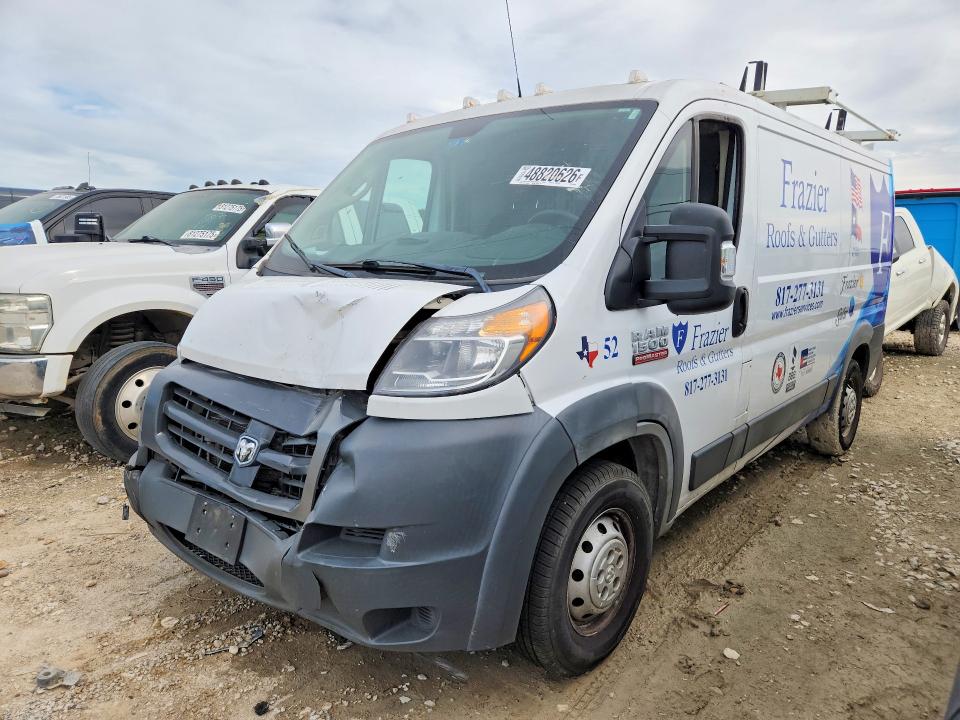 48820626 :رقم المزاد ، 3C6TRVAG4JE103689 vin ، 2018 Ram Promaster 1500 مزاد بيع