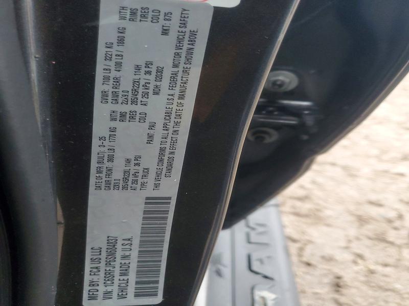 Продажа на аукционе авто 2025 Ram 1500, vin: 1C6SRFJP6SN684837, номер лота: 49134986