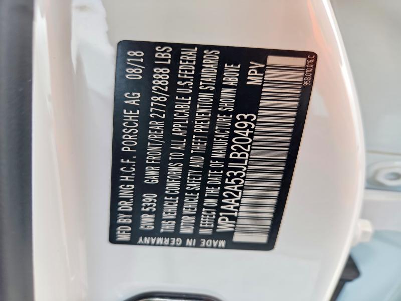 Продаж на аукціоні авто 2018 Porsche Macan, vin: WP1AA2A53JLB20493, номер лоту: 49314716