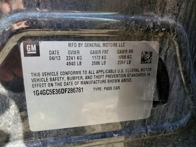 Aukcja sprzedaży 2013 Buick Lacrosse, vin: 1G4GC5E36DF286781, numer aukcji: 50996216