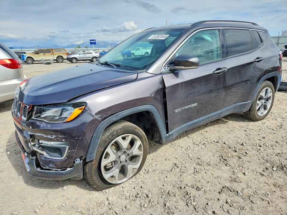2020 Jeep Compass მანქანა იყიდება აუქციონზე, vin: 3C4NJDCB7LT185310, აუქციონის ნომერი: 51382846
