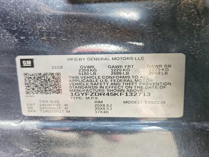 2019 Cadillac Xt4 მანქანა იყიდება აუქციონზე, vin: 1GYFZDR45KF132713, აუქციონის ნომერი: 48648316