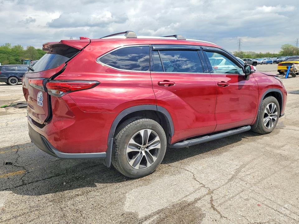 2021 Toyota Highlander მანქანა იყიდება აუქციონზე, vin: 5TDHZRBHXMS078627, აუქციონის ნომერი: 51476806