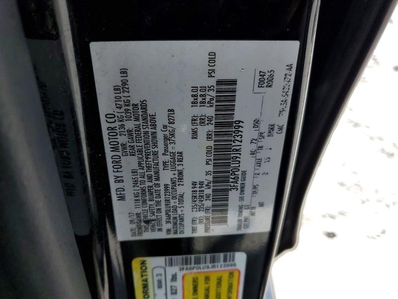 Aukcja sprzedaży 2018 Ford Fusion, vin: 3FA6P0LU9JR123999, numer aukcji: 51464556
