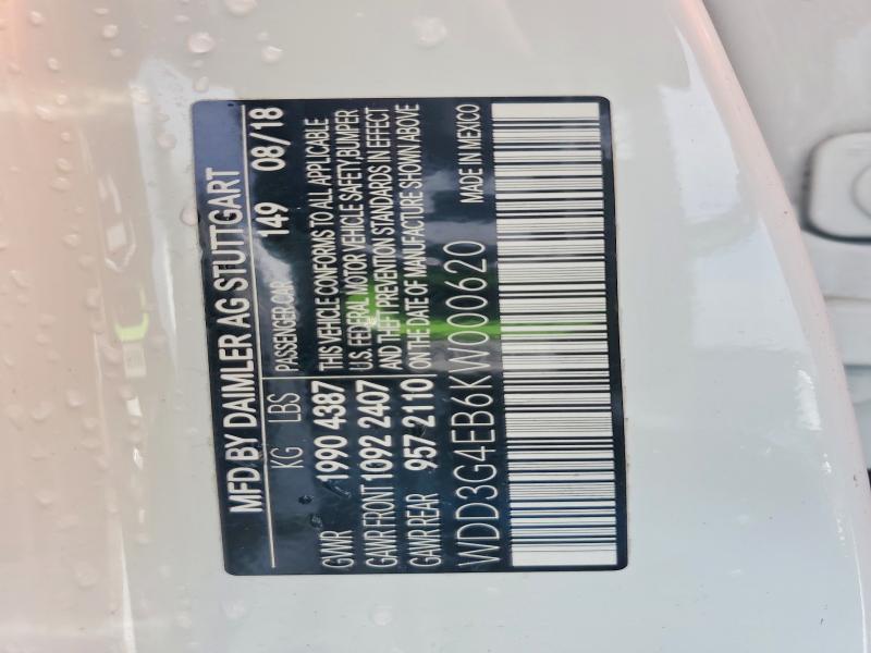 Продаж на аукціоні авто 2019 Mercedes-benz A, vin: WDD3G4EB6KW000620, номер лоту: 50312016