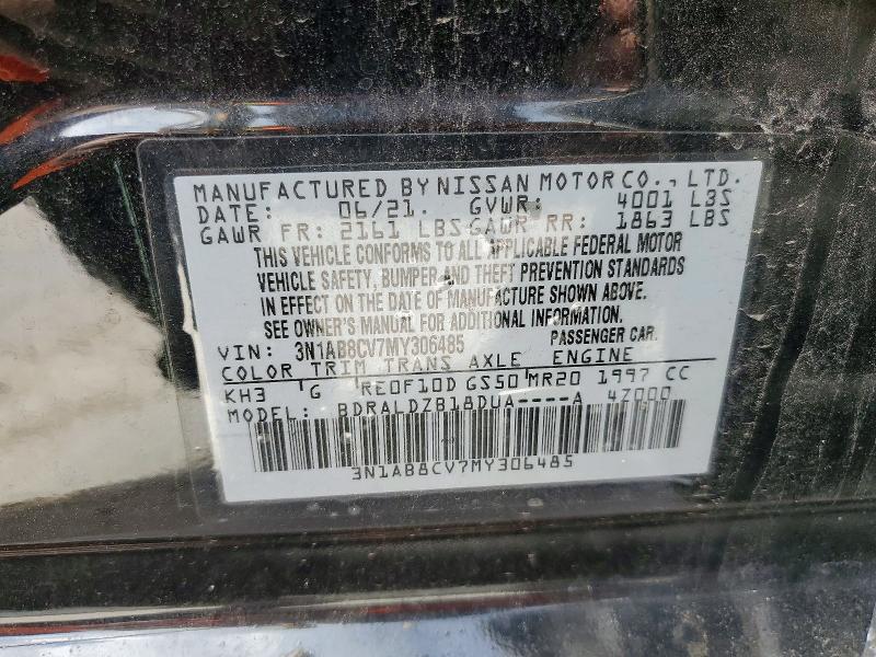 Продаж на аукціоні авто 2021 Nissan Sentra, vin: 3N1AB8CV7MY306485, номер лоту: 50764226