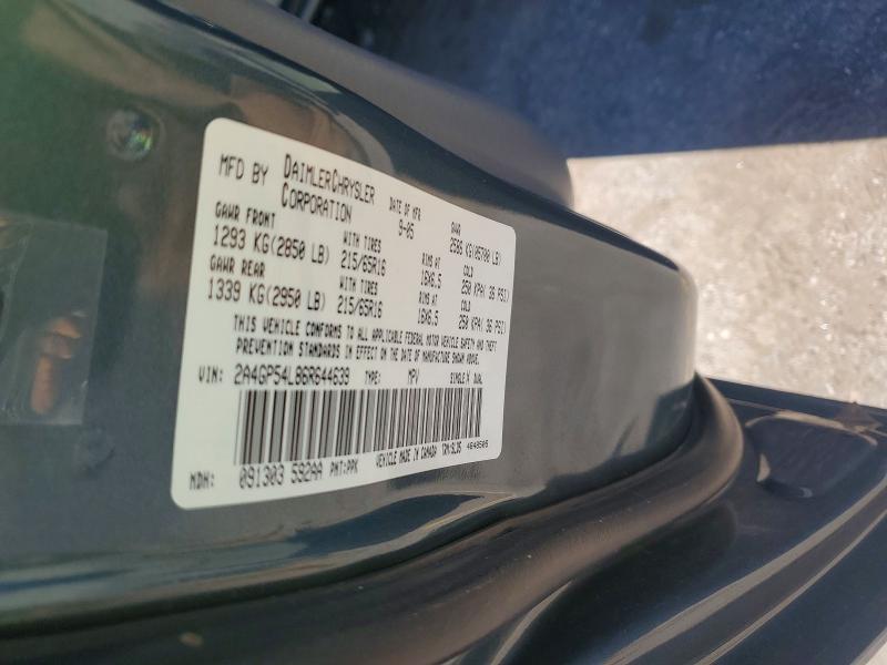 50660176 :رقم المزاد ، 2A4GP54L86R644639 vin ، 2006 Chrysler Town & Country مزاد بيع