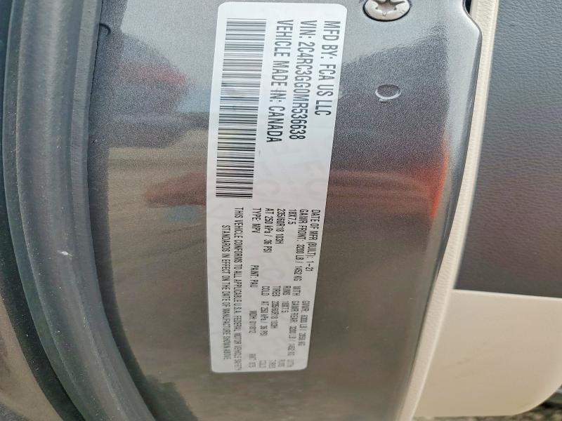 2021 Chrysler Pacifica მანქანა იყიდება აუქციონზე, vin: 2C4RC3GG0MR536638, აუქციონის ნომერი: 51874736