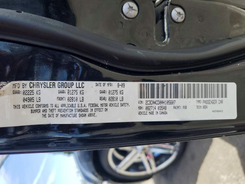 50985196 :رقم المزاد ، 2C3CA4CD0AH105607 vin ، 2010 Chrysler 300 مزاد بيع