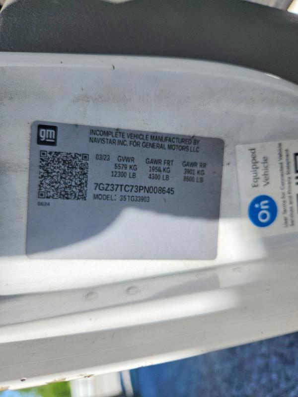 Aukcja sprzedaży 2023 Gmc Savana, vin: 7GZ37TC73PN008645, numer aukcji: 49897276