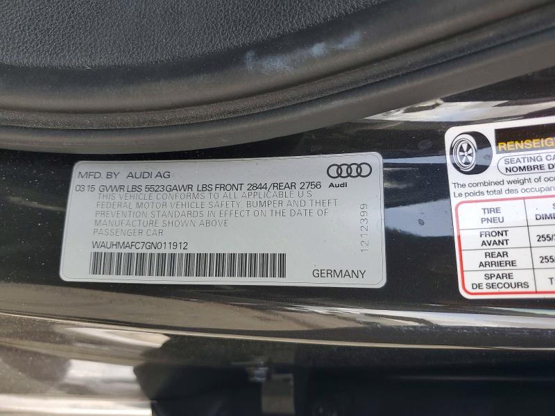 Продаж на аукціоні авто 2016 Audi A6, vin: WAUHMAFC7GN011912, номер лоту: 50528976
