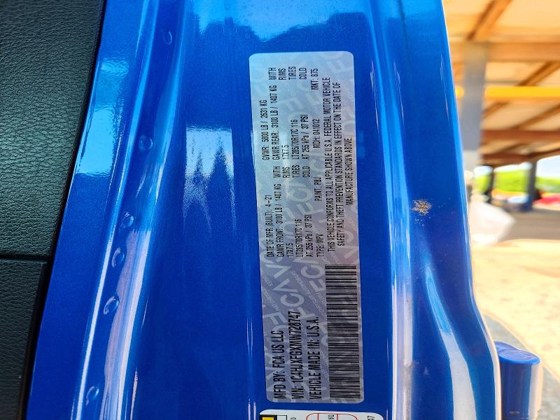 49408826 :رقم المزاد ، 1C4HJXFGXMW728747 vin ، 2021 Jeep Wrangler Unlimited مزاد بيع