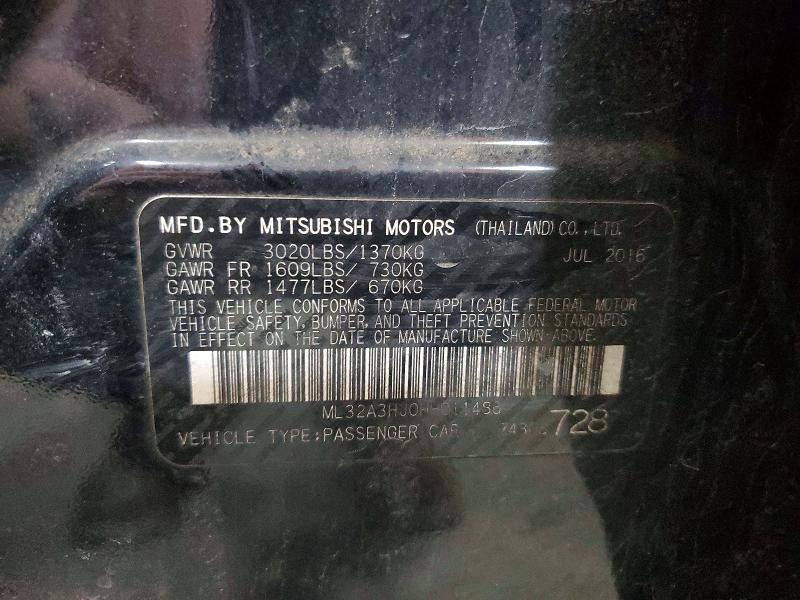 Aukcja sprzedaży 2017 Mitsubishi Mirage, vin: ML32A3HJ0HH011486, numer aukcji: 49241806
