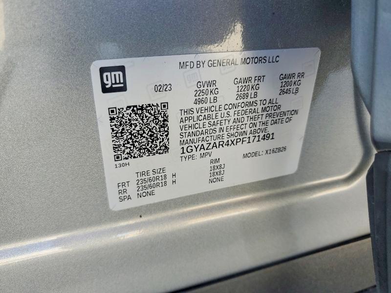 Продаж на аукціоні авто 2023 Cadillac Xt4, vin: 1GYAZAR4XPF171491, номер лоту: 51254846