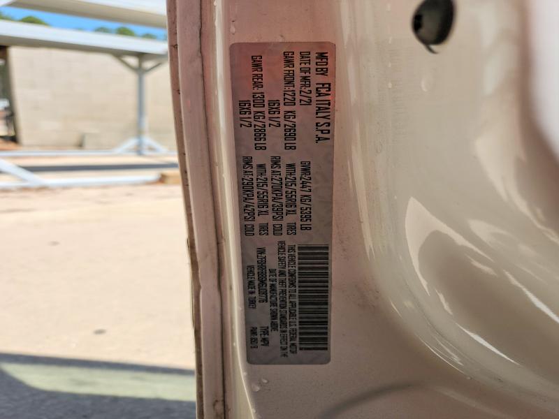 49275496 :رقم المزاد ، ZFBHRFBB6M6U08776 vin ، 2021 Ram Promaster City مزاد بيع