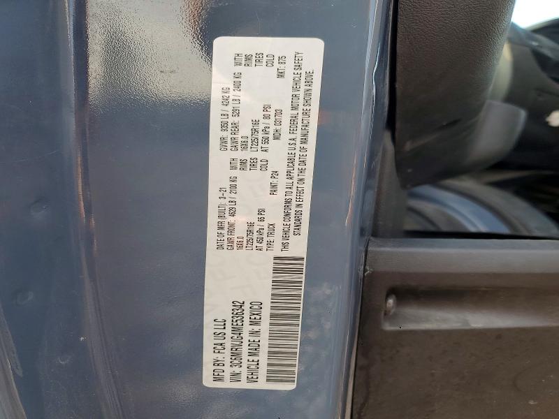 Продаж на аукціоні авто 2021 Ram Promaster 3500, vin: 3C6MRVJG4ME536342, номер лоту: 41659246