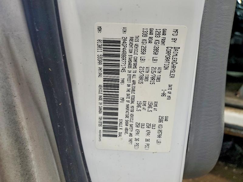 49951786 :رقم المزاد ، 2A4GP44R86R771745 vin ، 2006 Chrysler Town & Country مزاد بيع