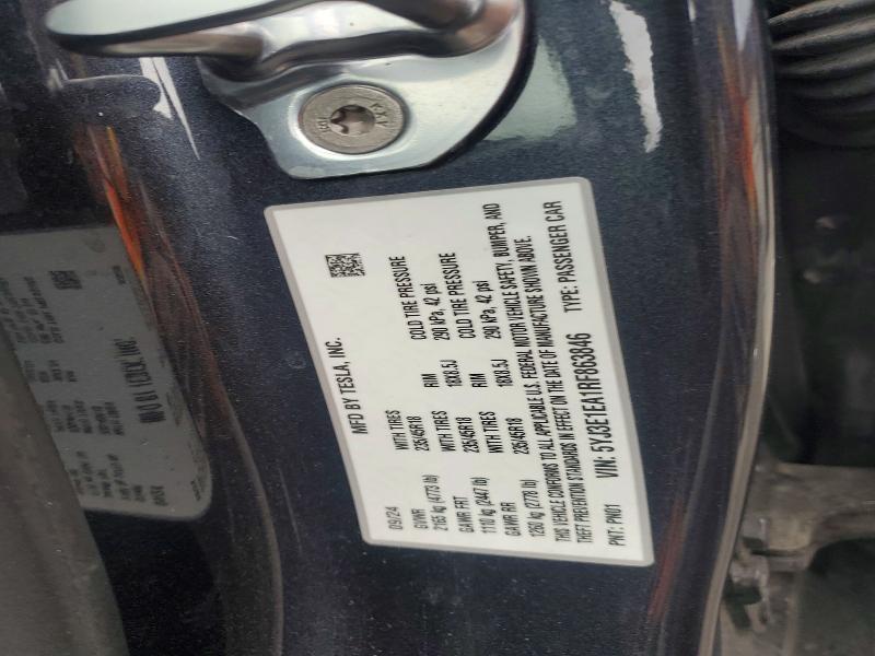 Aukcja sprzedaży 2024 Tesla Model 3, vin: 5YJ3E1EA1RF863846, numer aukcji: 48969486