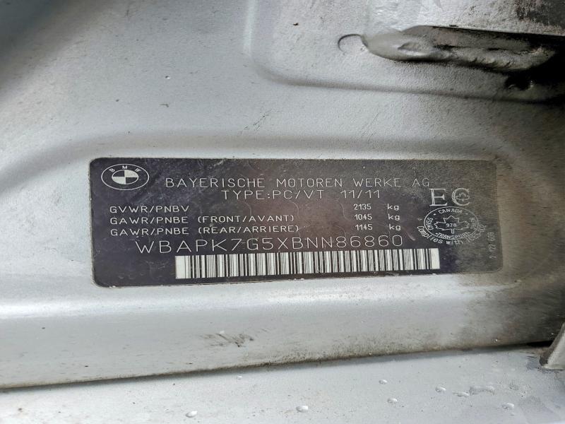 Aukcja sprzedaży 2011 Bmw 328, vin: WBAPK7G5XBNN86860, numer aukcji: 48231566