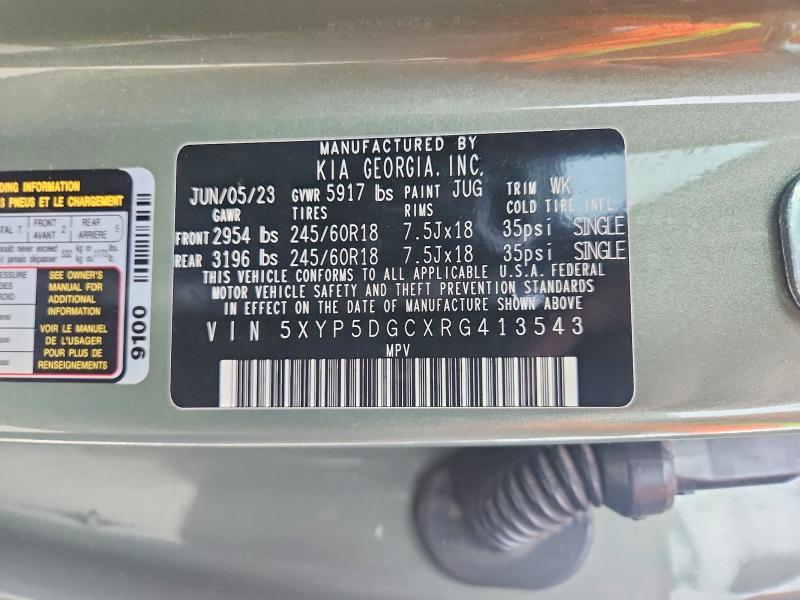 Aukcja sprzedaży 2024 Kia Telluride, vin: 5XYP5DGCXRG413543, numer aukcji: 51026126