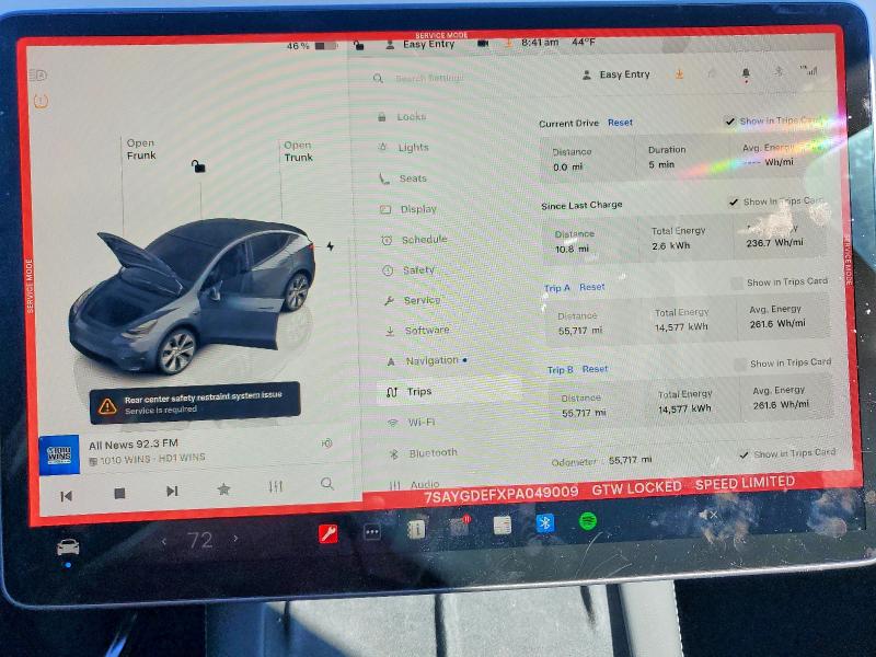 2023 Tesla Model Y მანქანა იყიდება აუქციონზე, vin: 7SAYGDEFXPA049009, აუქციონის ნომერი: 48579506