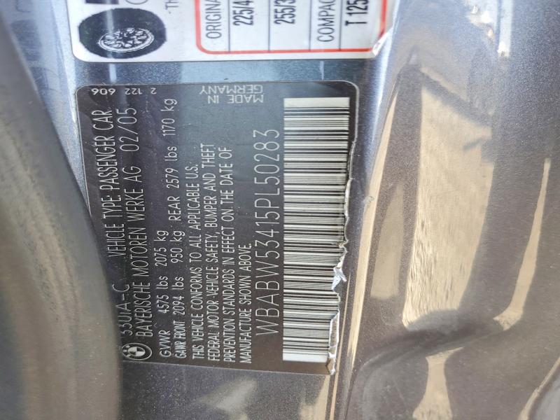 Продажа на аукционе авто 2005 Bmw 330, vin: WBABW53415PL50283, номер лота: 49074986