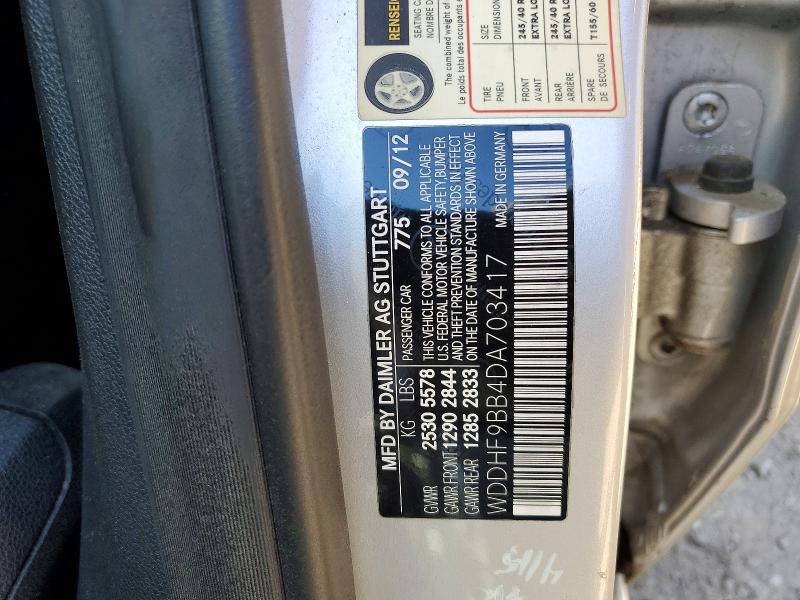 Продаж на аукціоні авто 2013 Mercedes-benz E, vin: WDDHF9BB4DA703417, номер лоту: 51261726