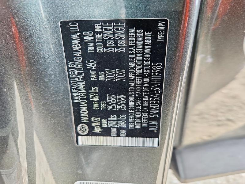 2022 Hyundai Tucson მანქანა იყიდება აუქციონზე, vin: 5NMJB3AE3NH119985, აუქციონის ნომერი: 48308956