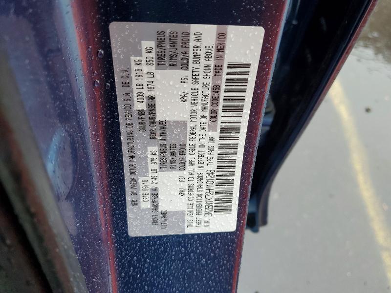 Aukcja sprzedaży 2017 Mazda 3, vin: 3MZBN1K72HM101248, numer aukcji: 50366236