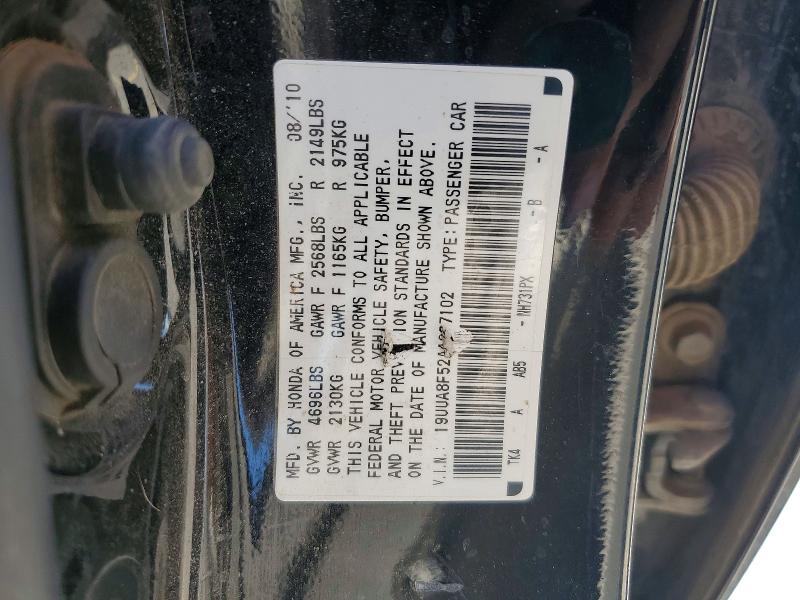 2010 Acura Tl მანქანა იყიდება აუქციონზე, vin: 19UUA8F52AA027102, აუქციონის ნომერი: 50279586