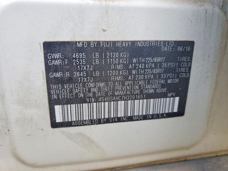 Продаж на аукціоні авто 2017 Subaru Outback, vin: 4S4BSAHC7H3201651, номер лоту: 48124076