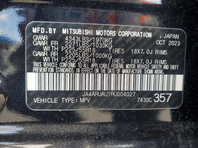 Aukcja sprzedaży 2024 Mitsubishi Outlander Sport, vin: JA4ARUAU1RU004027, numer aukcji: 49027056