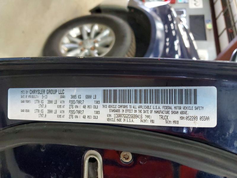 2013 Ram 1500 მანქანა იყიდება აუქციონზე, vin: 1C6RR7GG2DS699416, აუქციონის ნომერი: 51057536