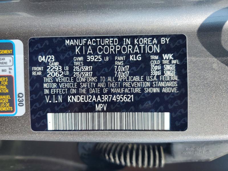 2024 Kia Seltos მანქანა იყიდება აუქციონზე, vin: KNDEU2AA3R7495621, აუქციონის ნომერი: 50983926