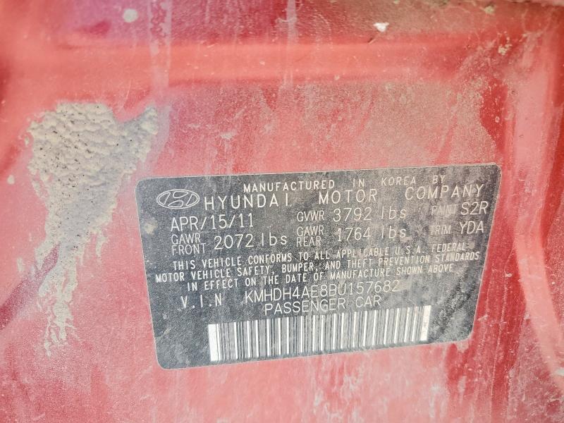 51067696 :رقم المزاد ، KMHDH4AE8BU157682 vin ، 2011 Hyundai Elantra مزاد بيع