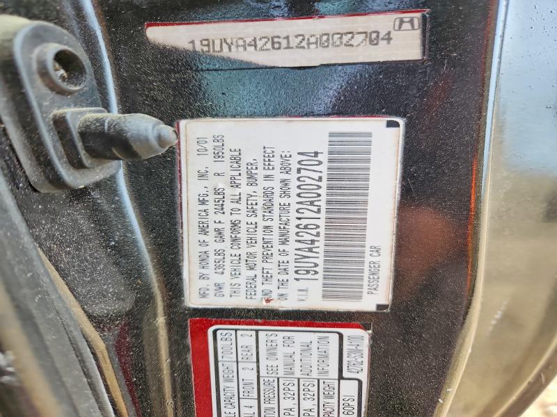 Aukcja sprzedaży 2002 Acura 3.2cl, vin: 19UYA42612A002704, numer aukcji: 48356266