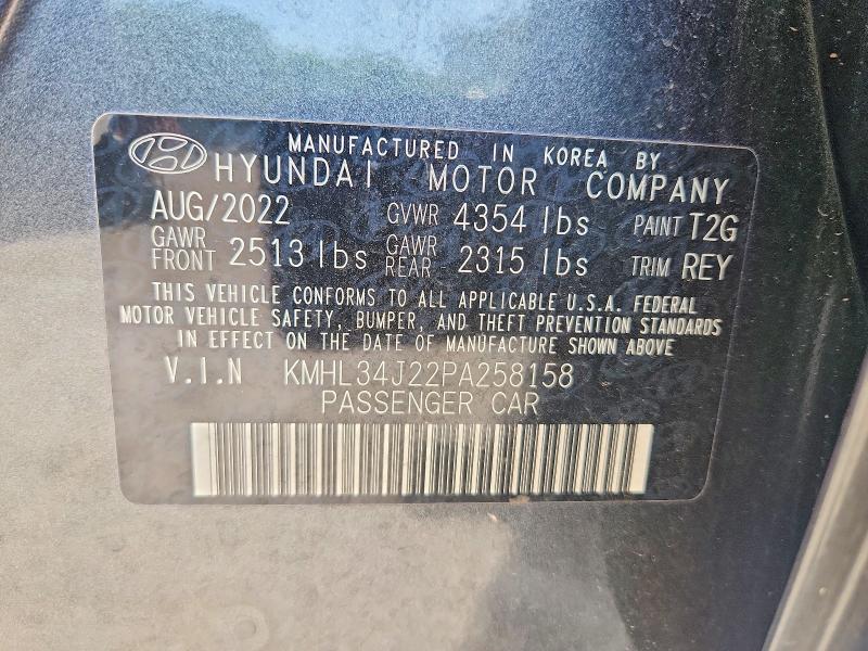 Aukcja sprzedaży 2023 Hyundai Sonata, vin: KMHL34J22PA258158, numer aukcji: 51330286