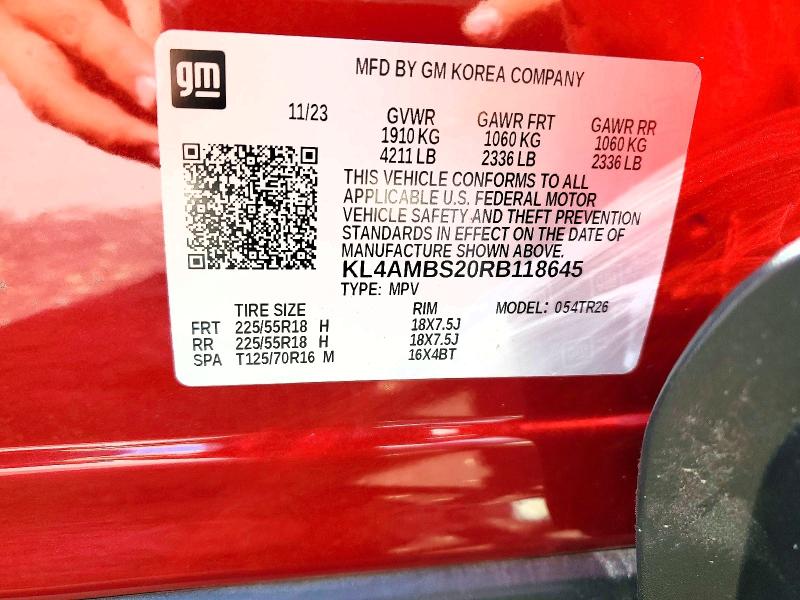 Продажа на аукционе авто 2024 Buick Encore Gx, vin: KL4AMBS20RB118645, номер лота: 47719236